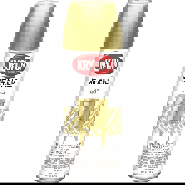 Spray Paint: Gold, Metallic, 12 oz